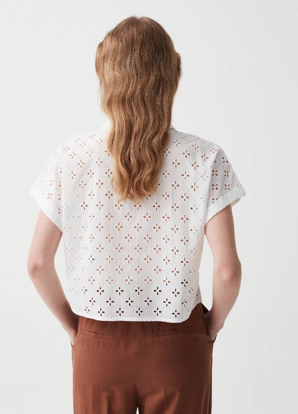 Ovs Camicia in sangallo a maniche corte Offerta speciale