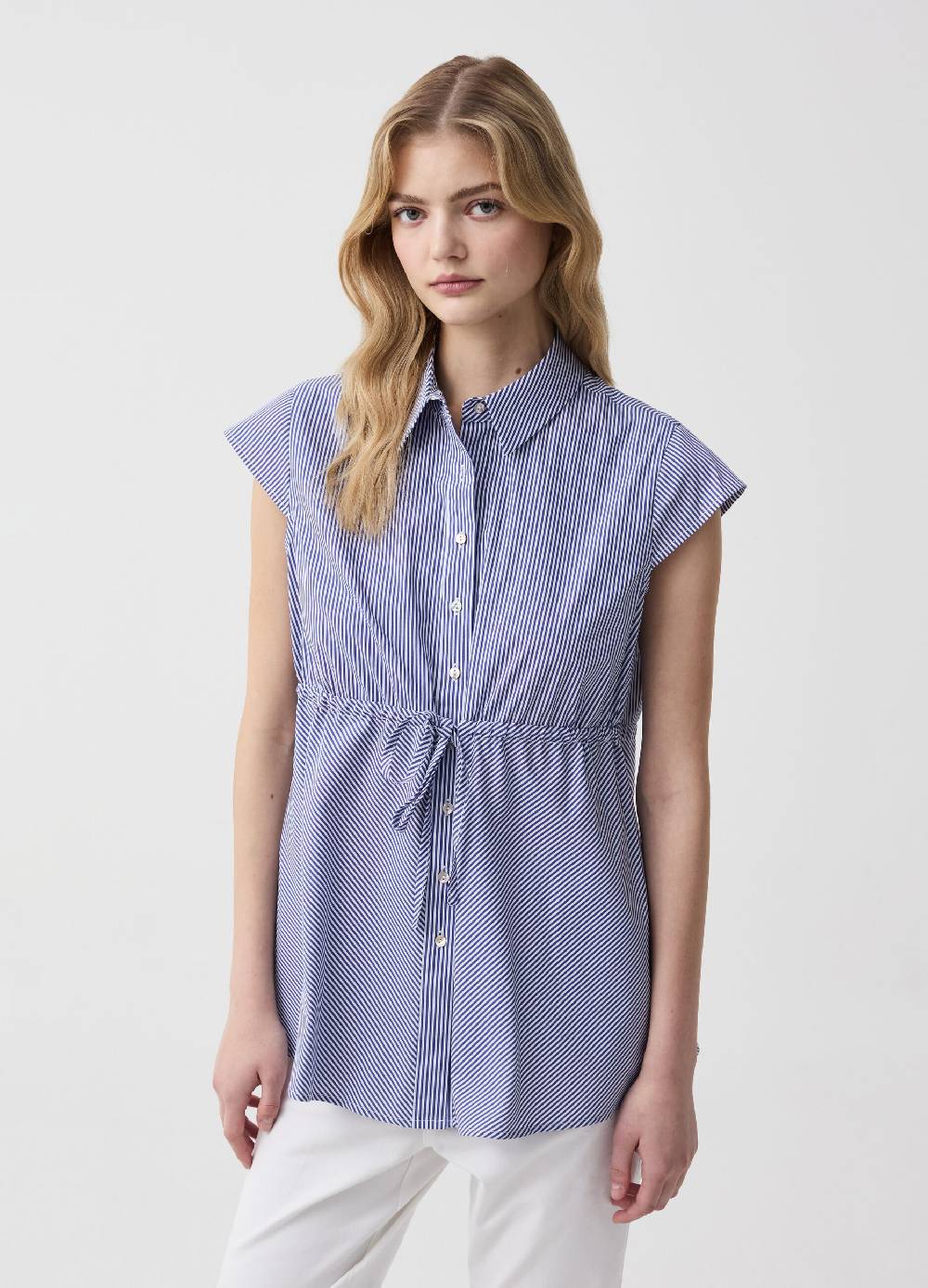 Ovs Camicia premaman in popeline stretch Grande vendita
