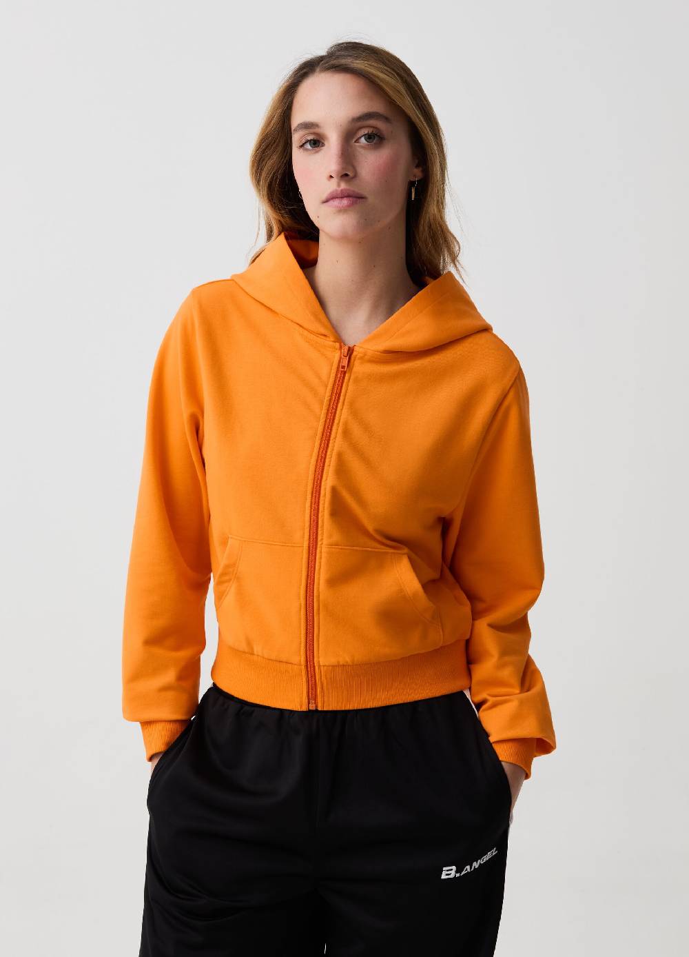 Ovs Full-zip cropped in felpa con cappuccio B.ANGEL X MARE FUORI Vendite stagionali