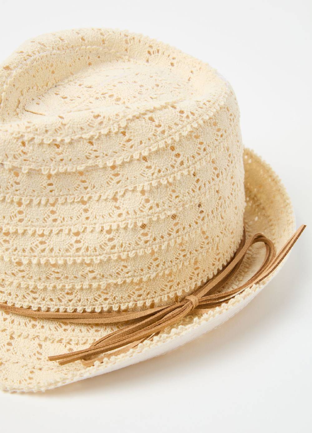 Ovs Cappello trilby con lavorazione traforata Vendita calda