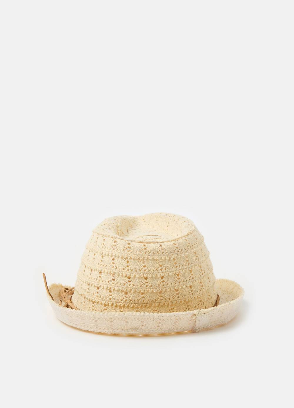 Ovs Cappello trilby con lavorazione traforata Vendita calda