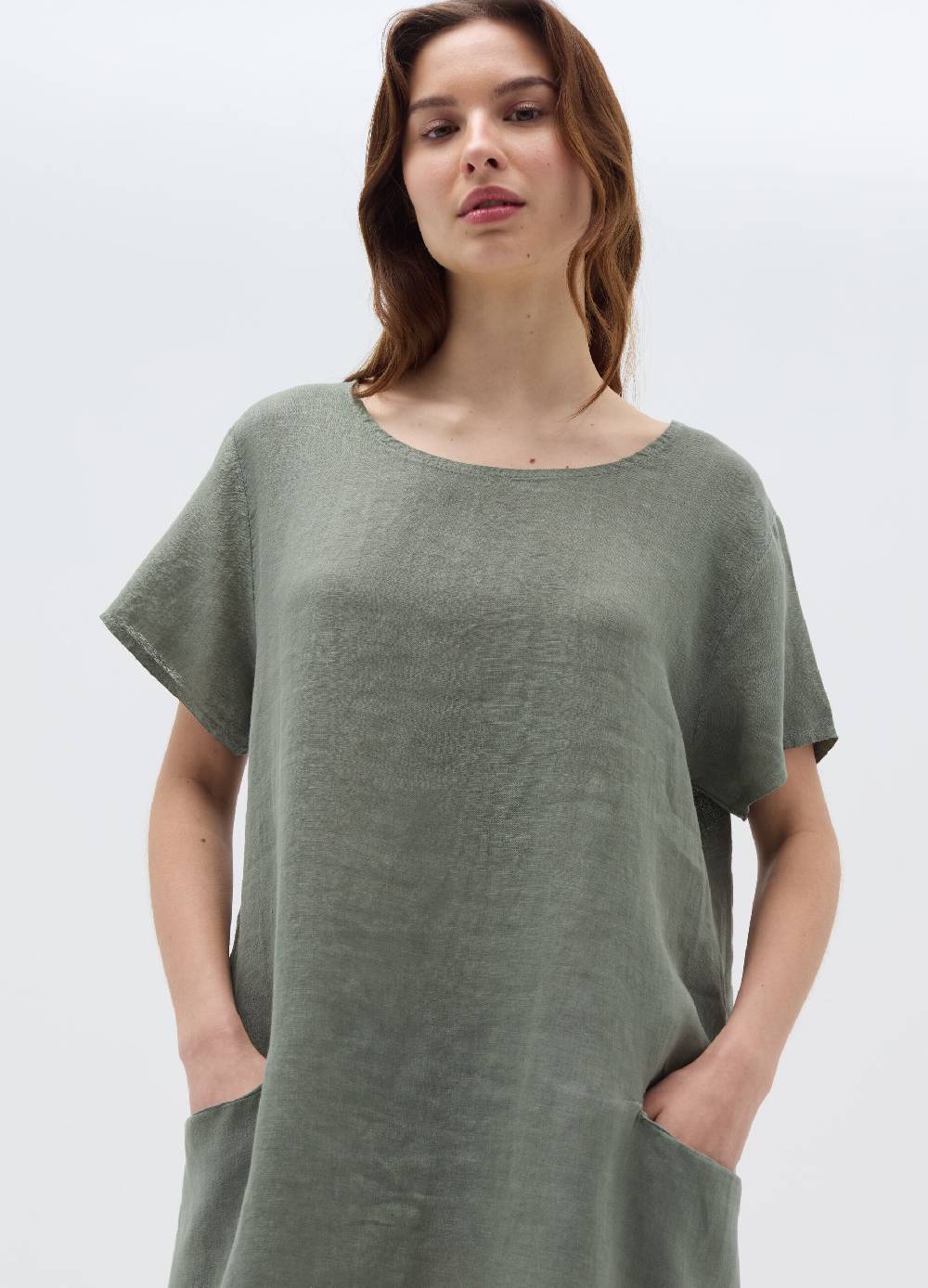 Ovs Vestito corto in lino con tasche Comprane uno, ottenene uno gratis