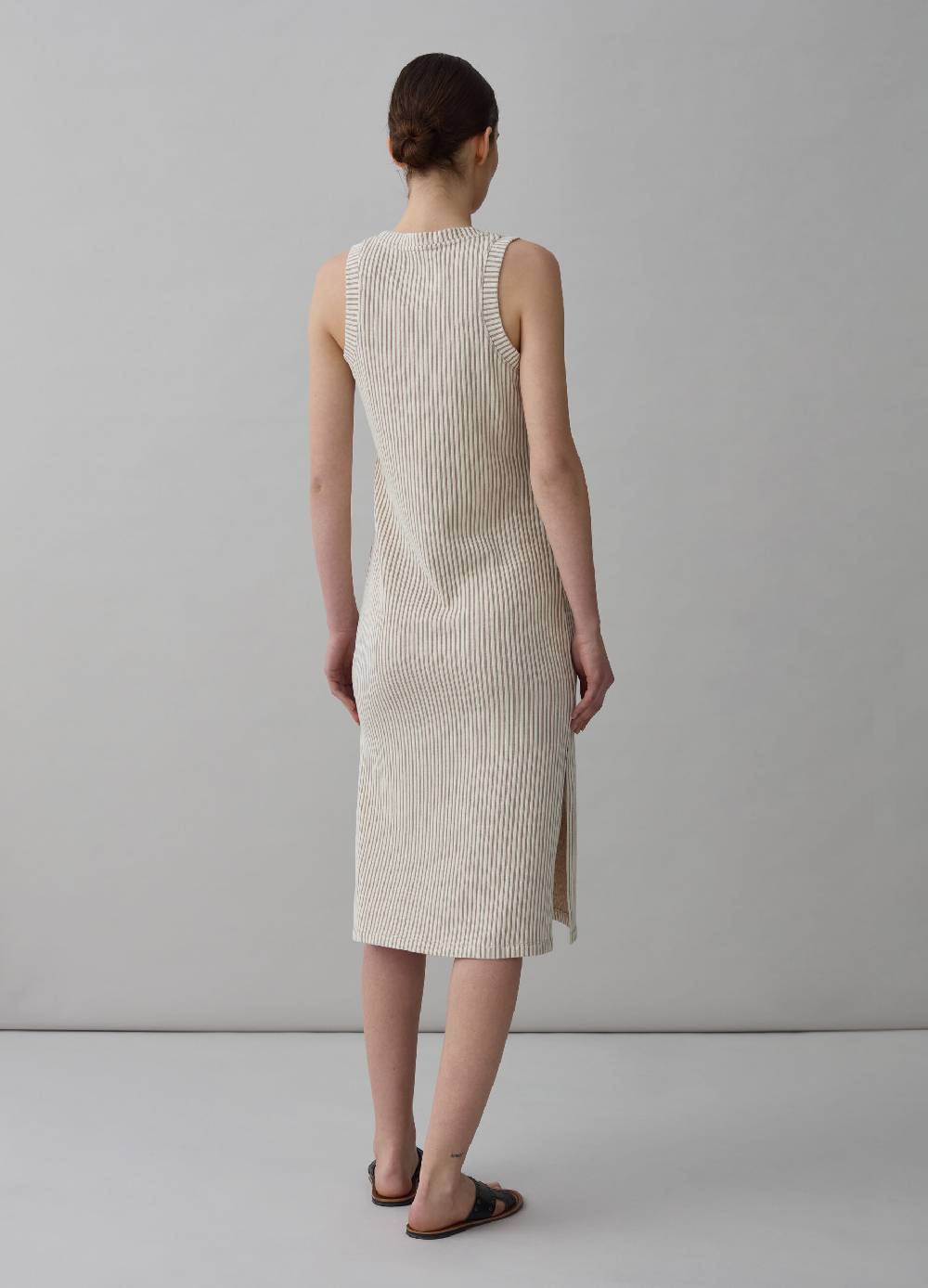 Ovs Vestito midi smanicato a righe sottili Offerta speciale della fabbrica