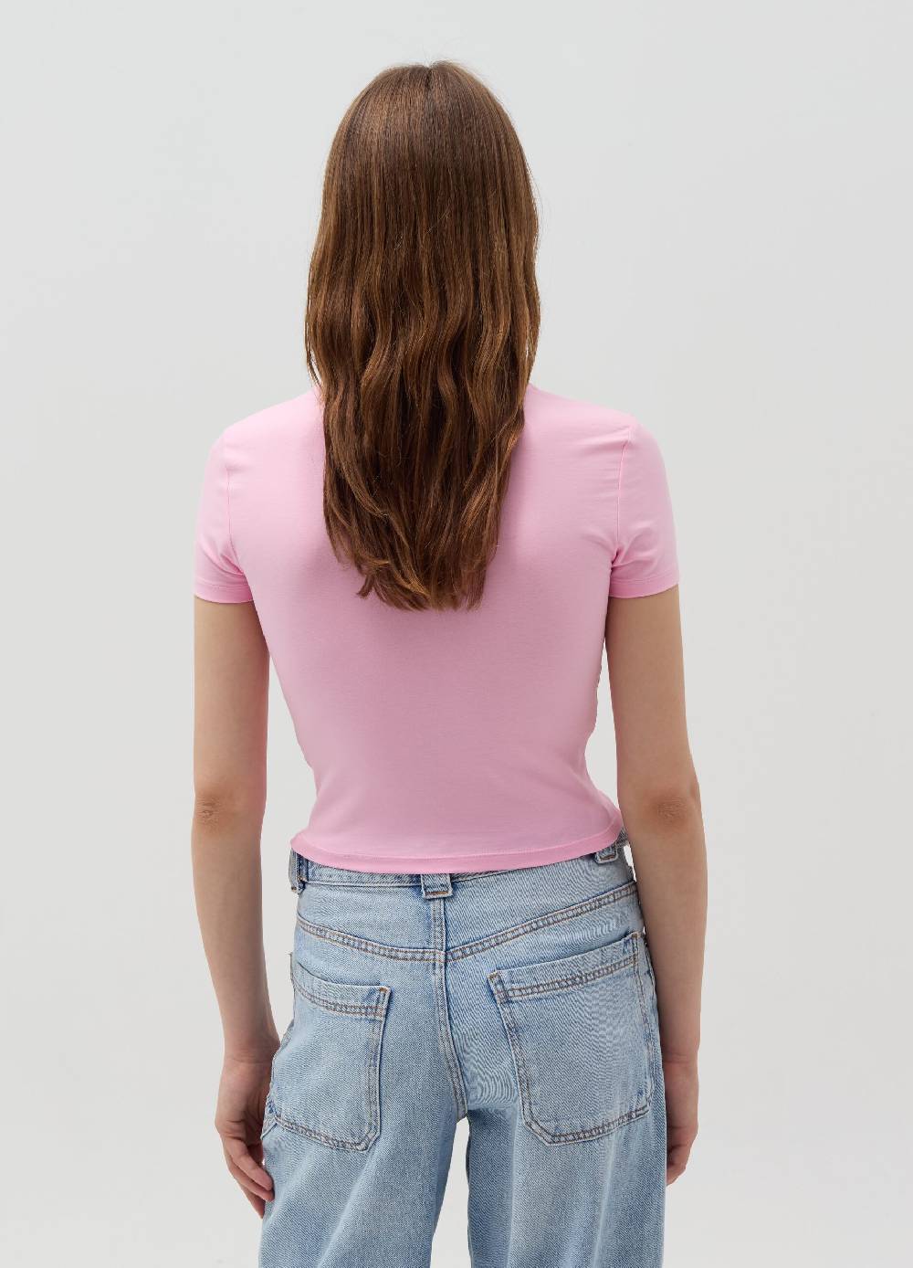 Ovs T-shirt crop con stampa 50% di sconto con spedizione gratuita
