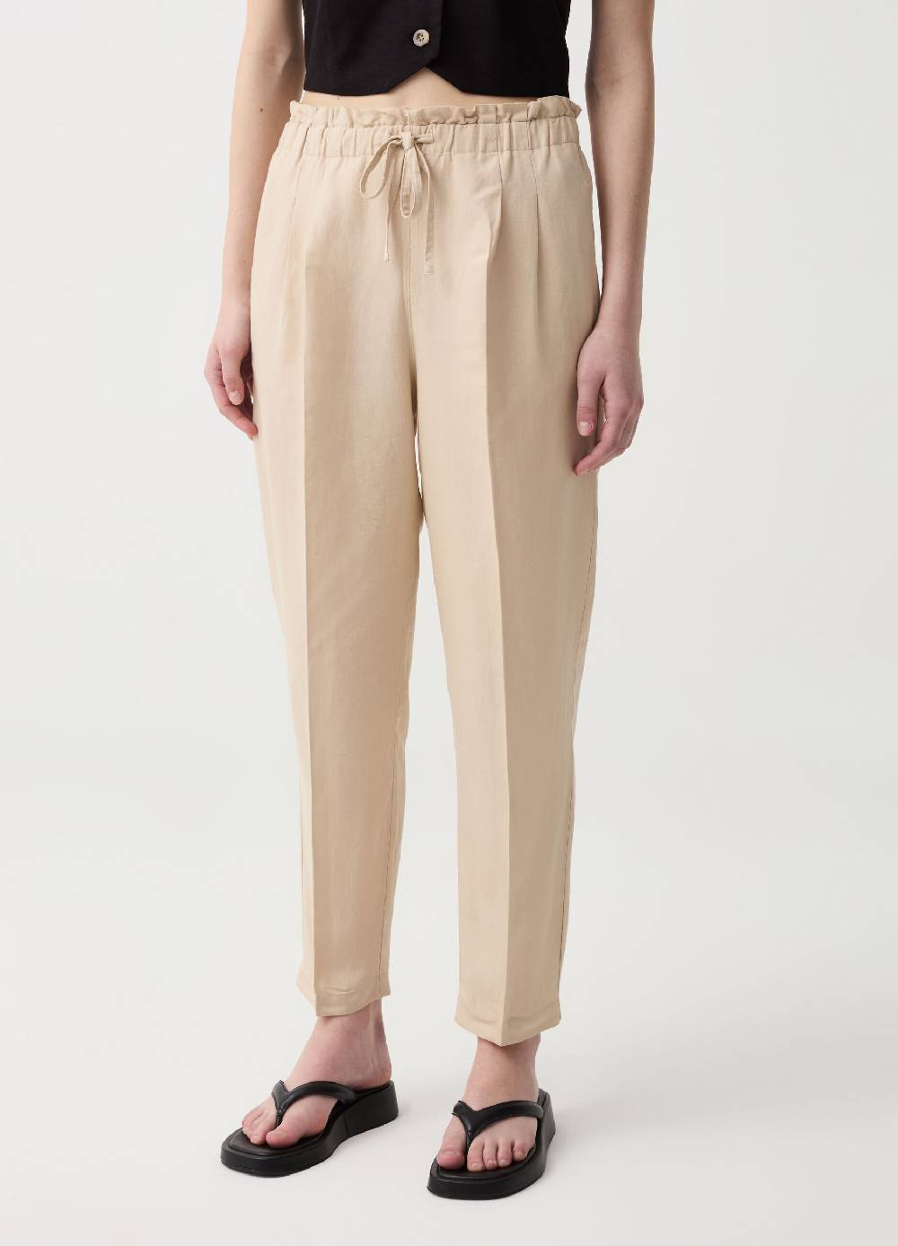 Ovs Pantalone a sigaretta con pinces e coulisse Officina