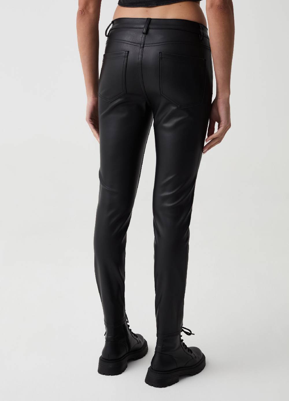 Ovs Pantaloni skinny fit effetto lucido B.ANGEL X MARE FUORI Esporta salva