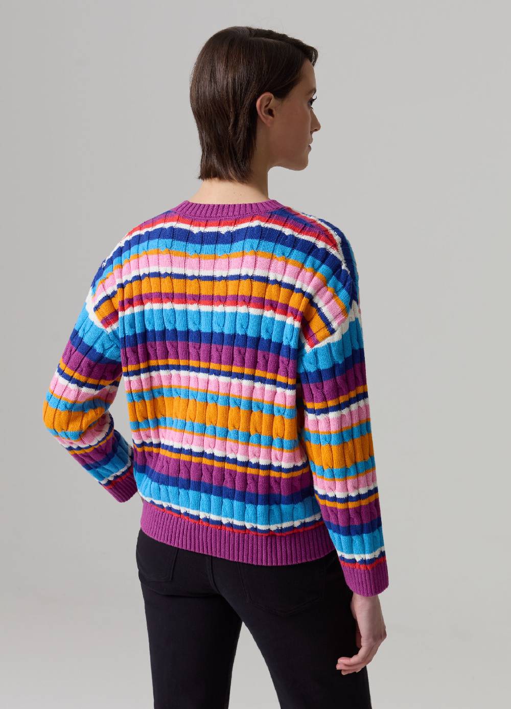 Ovs Pullover a righe con lavorazione a trecce Sconti questo mese