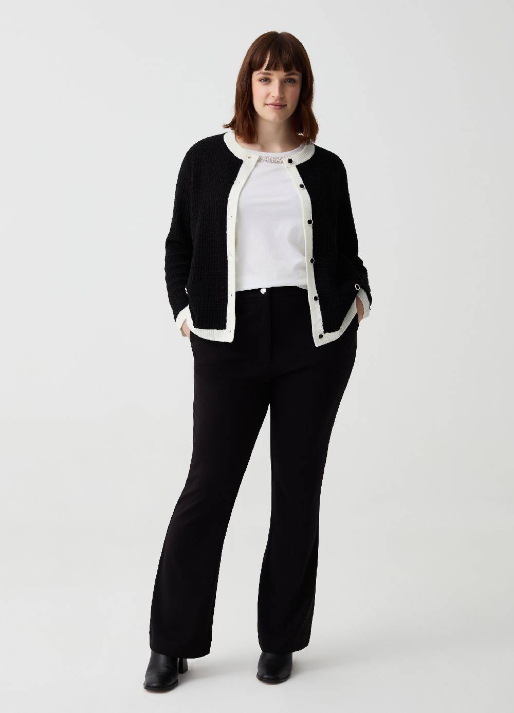 Ovs Pantalone flare fit stretch Curvy