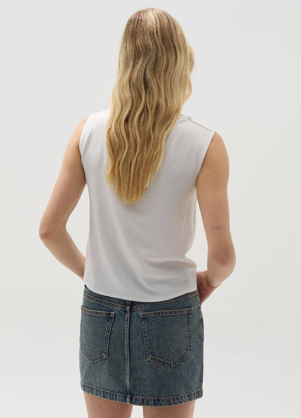 Ovs Tank top in crêpe scollo asimmetrico Pezzi Unici