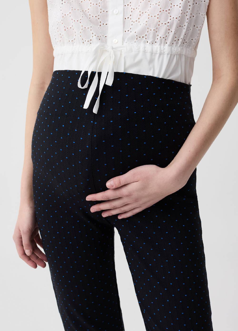 Ovs Pantaloni premaman con fantasia geometrica Soddisfazione Garantita