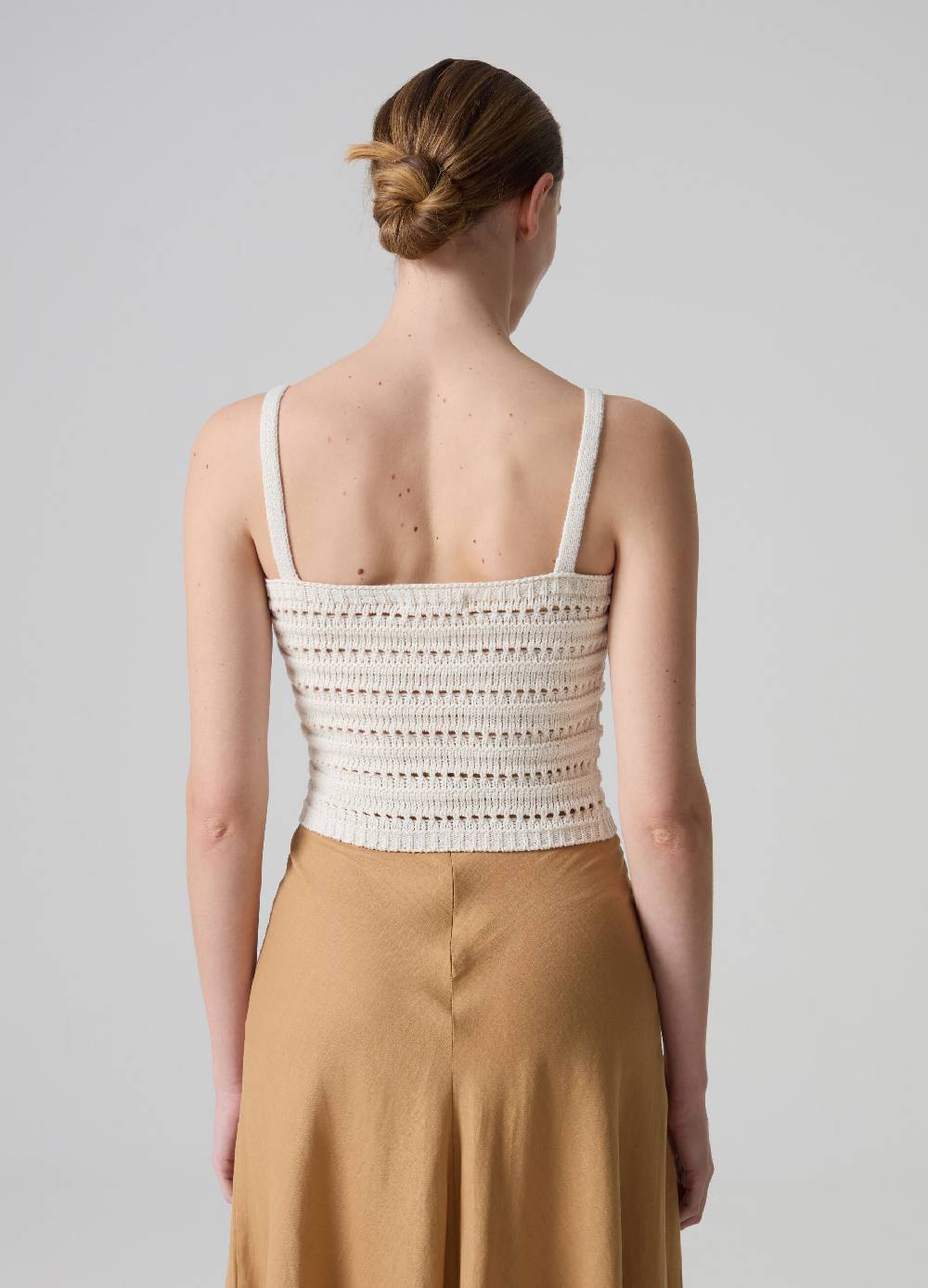 Ovs Top canotta tricot con trama a rete Negozi Online