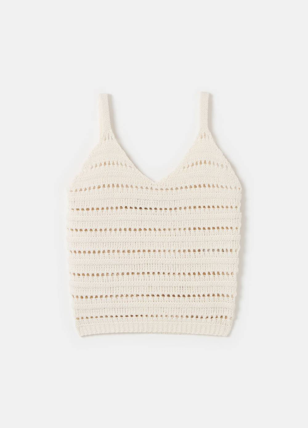 Ovs Top canotta tricot con trama a rete Negozi Online