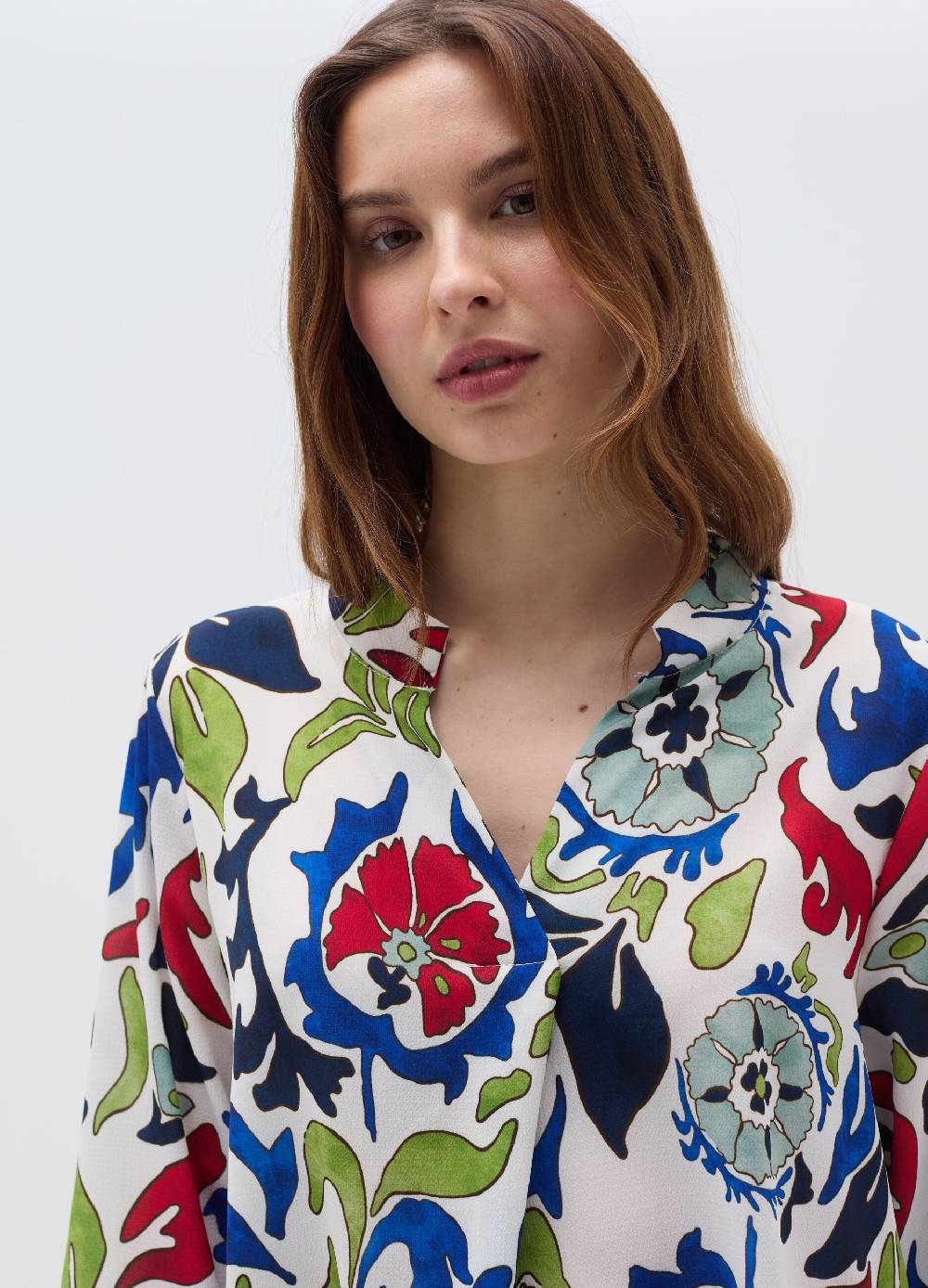 Ovs Blusa stampata con apertura a V Prezzo Ridotto