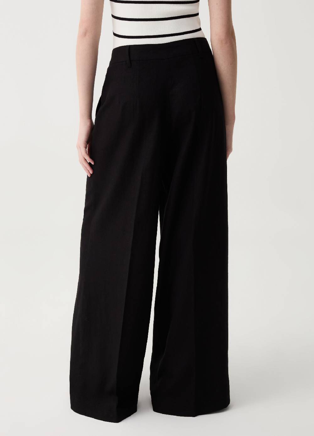 Ovs Pantalone palazzo wide leg con pinces Offerte