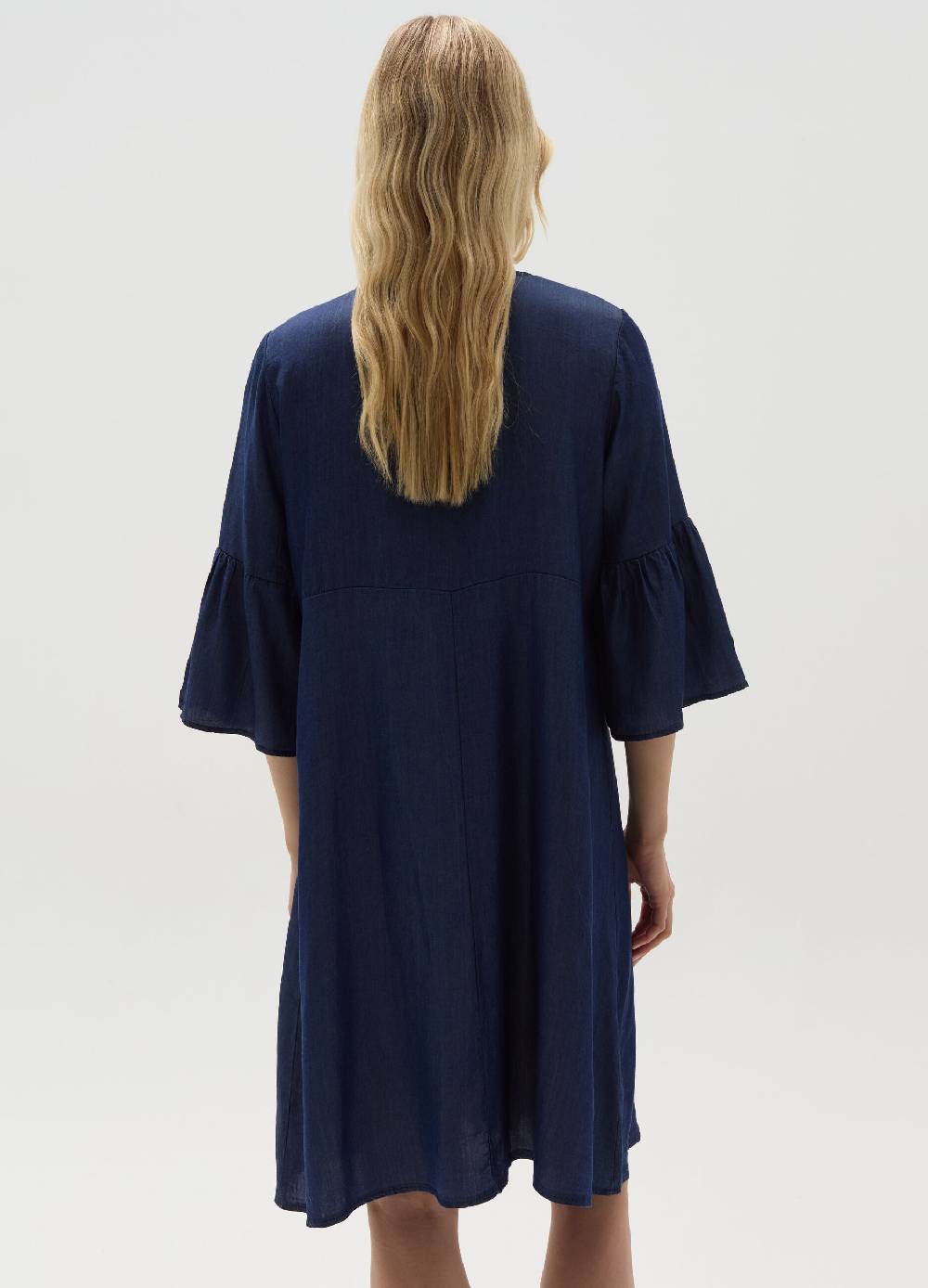 Ovs Vestito corto effetto denim con ricamo Vendita Calda