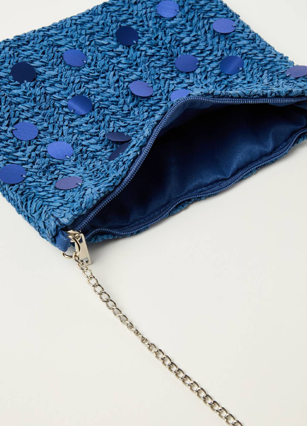 Ovs Pochette in rafia con paillettes Moda