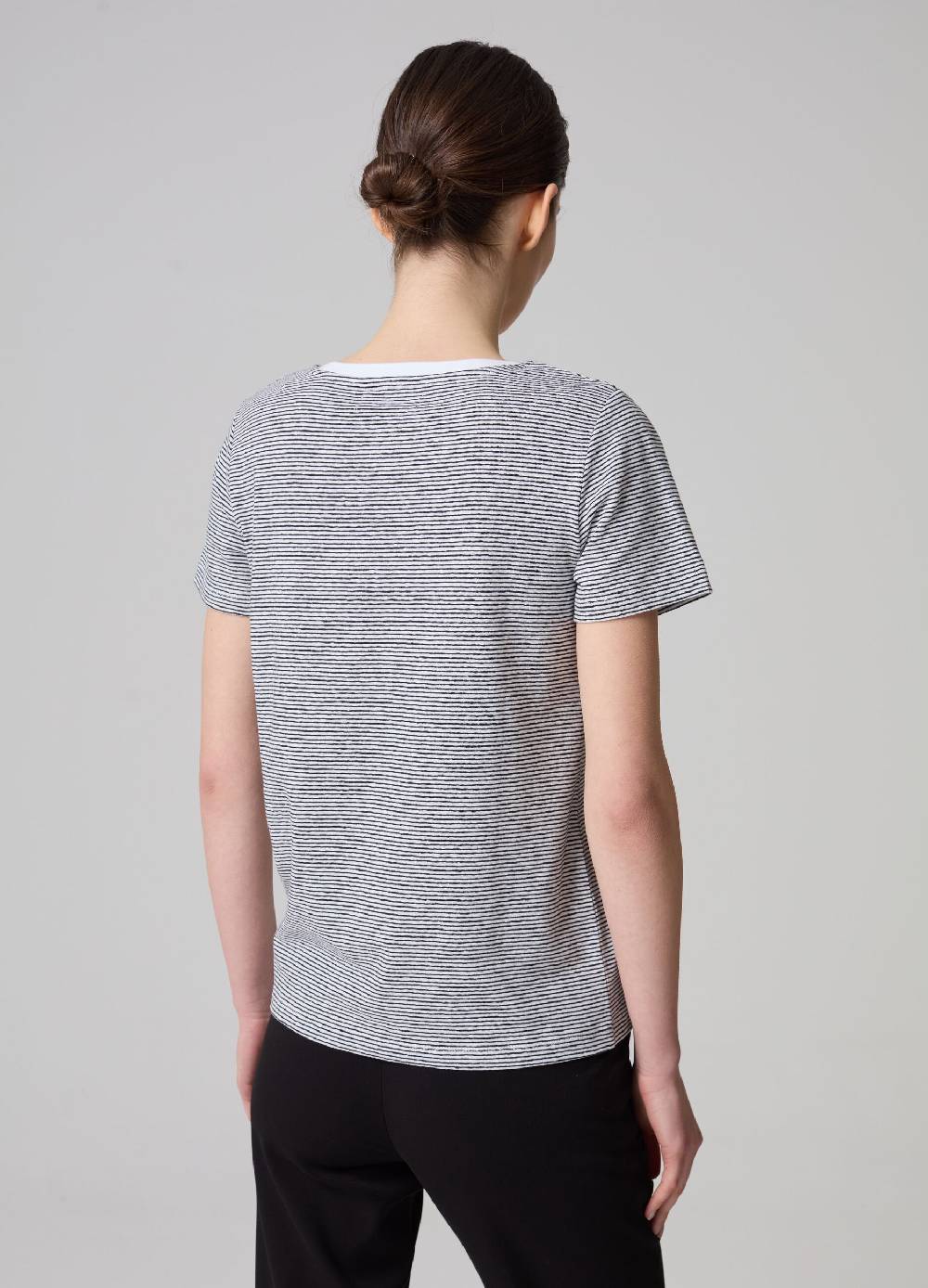 Ovs T-shirt a righe in lino e cotone elasticizzato Lightning offer