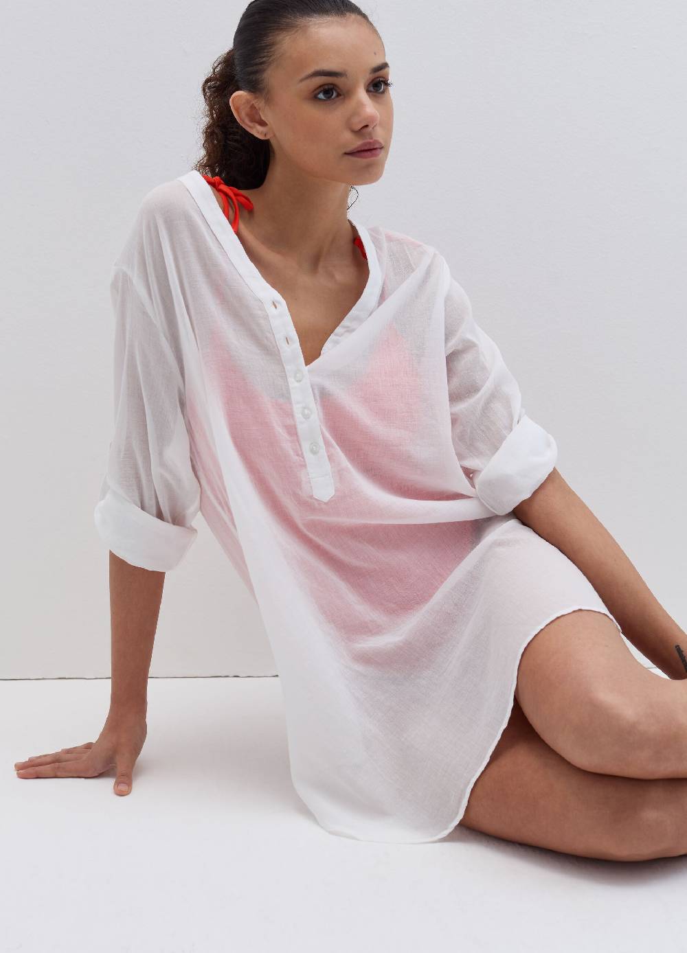 Ovs Camicia copri costume in cotone Grandi sconti