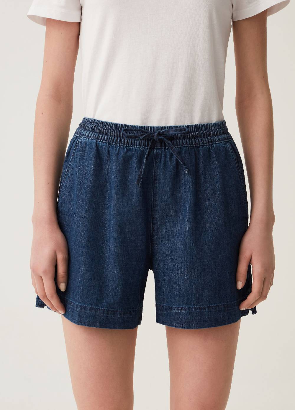 Ovs Shorts in denim con coulisse Offerte giornaliere