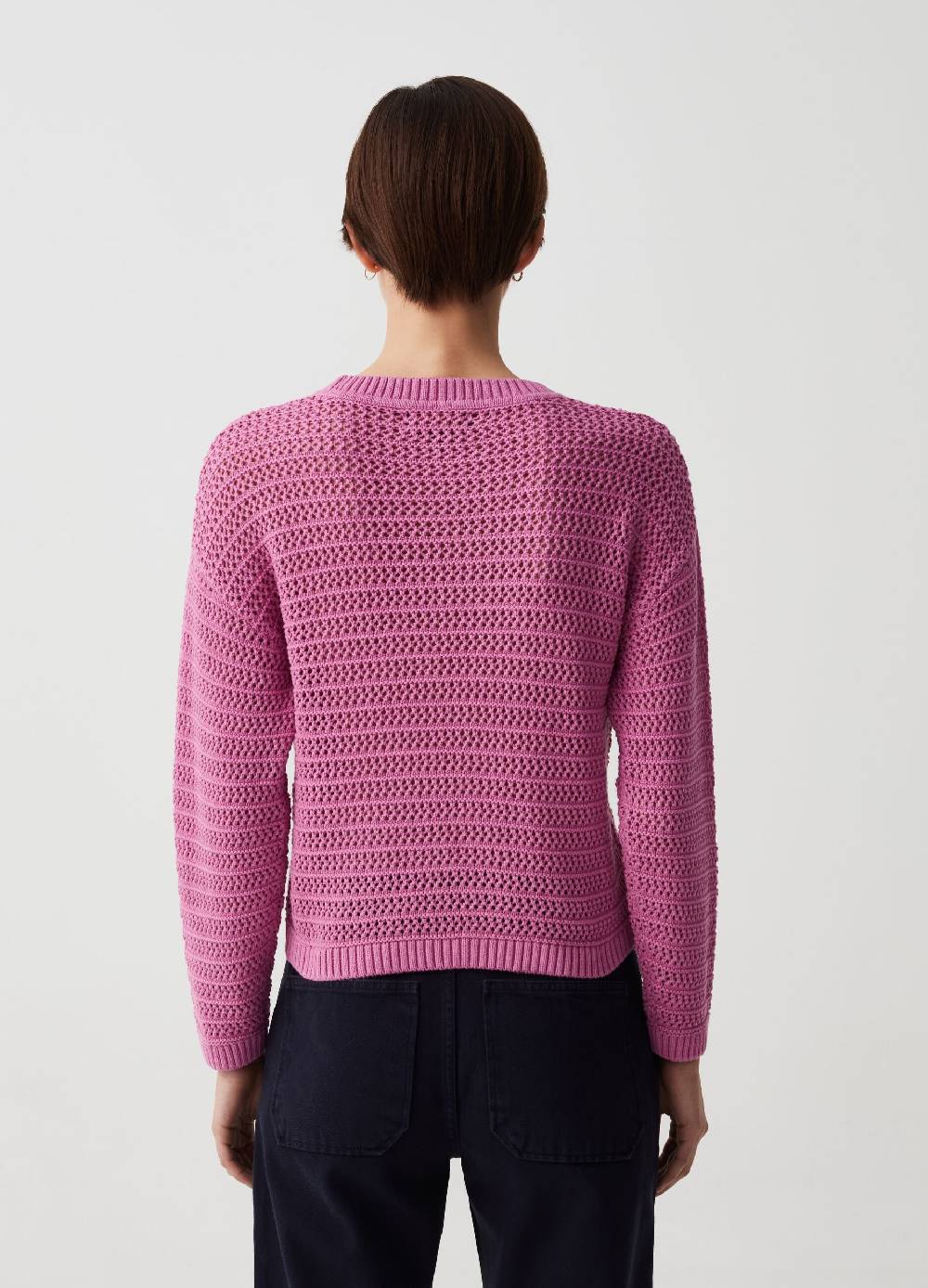Ovs Pullover in cotone crochet Super Saving Price