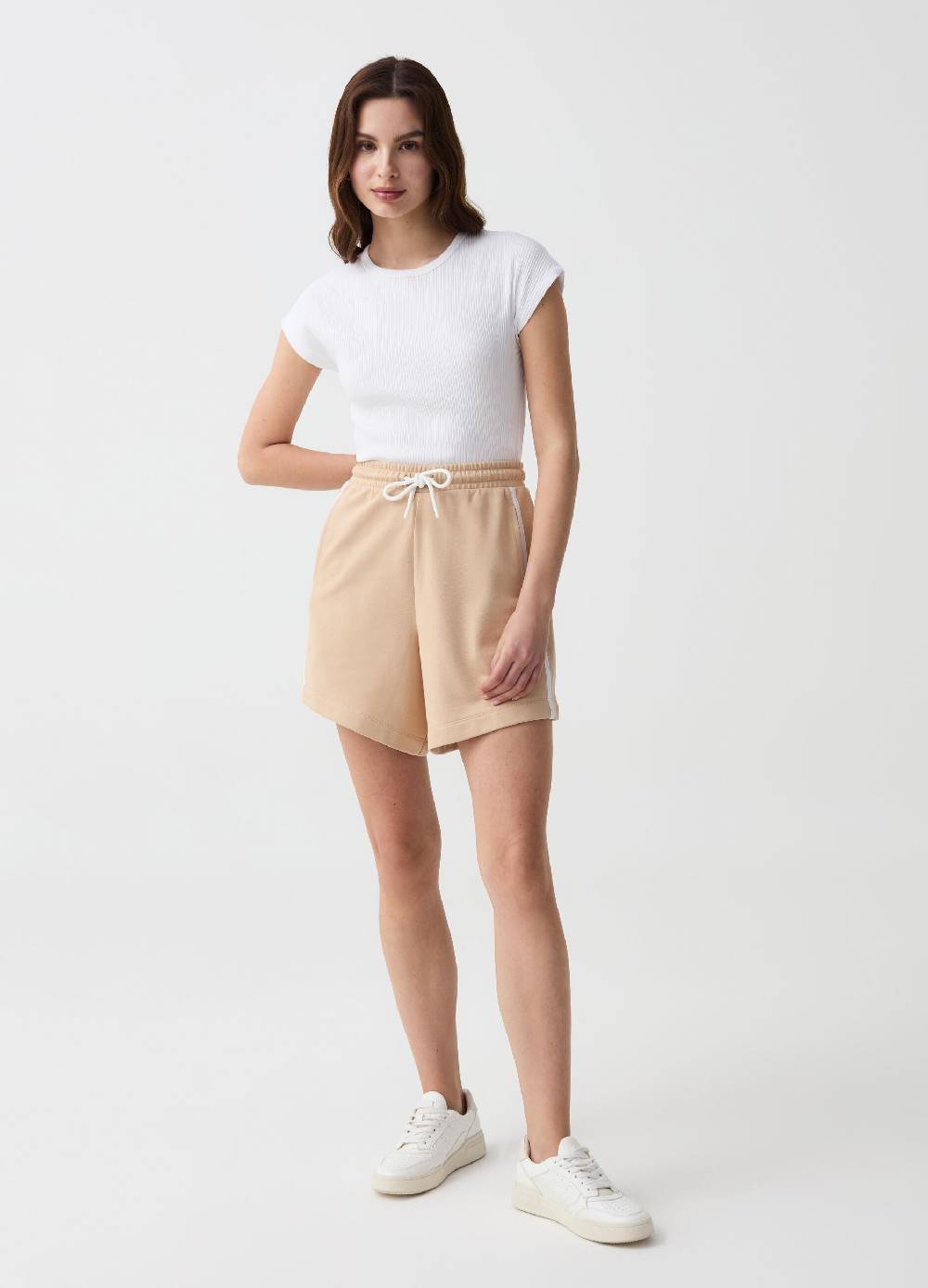 Ovs Bermuda jogger Essential con profili rigati 50% di sconto con spedizione gratuita