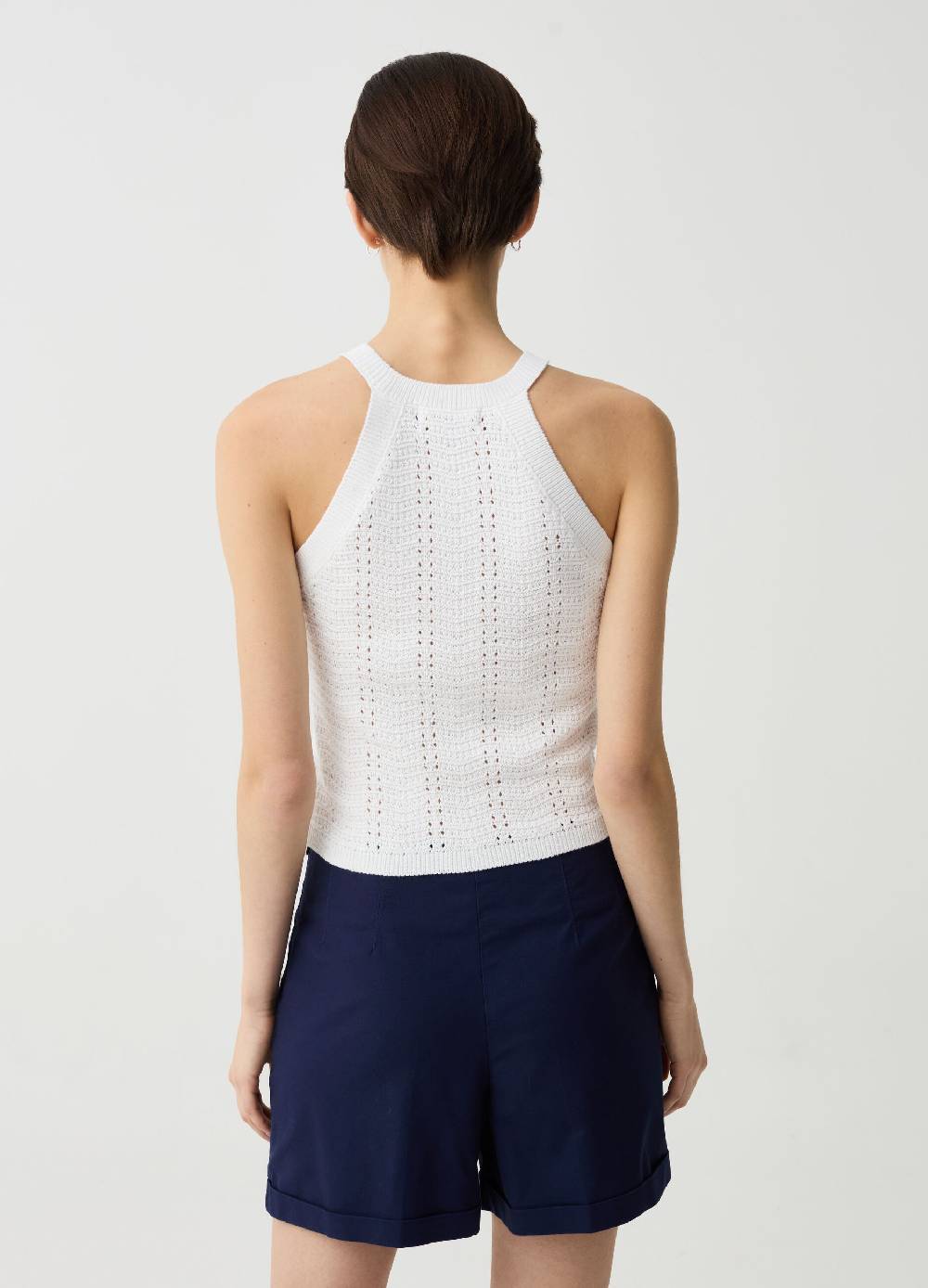 Ovs Tank top crochet con scollo halter Trasporto libero internazionale