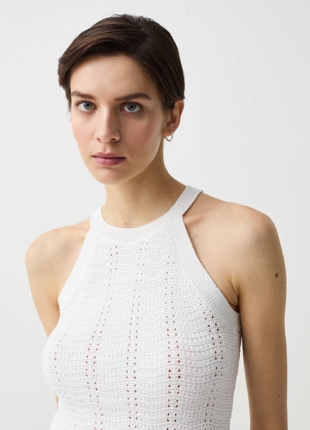 Ovs Tank top crochet con scollo halter Trasporto libero internazionale