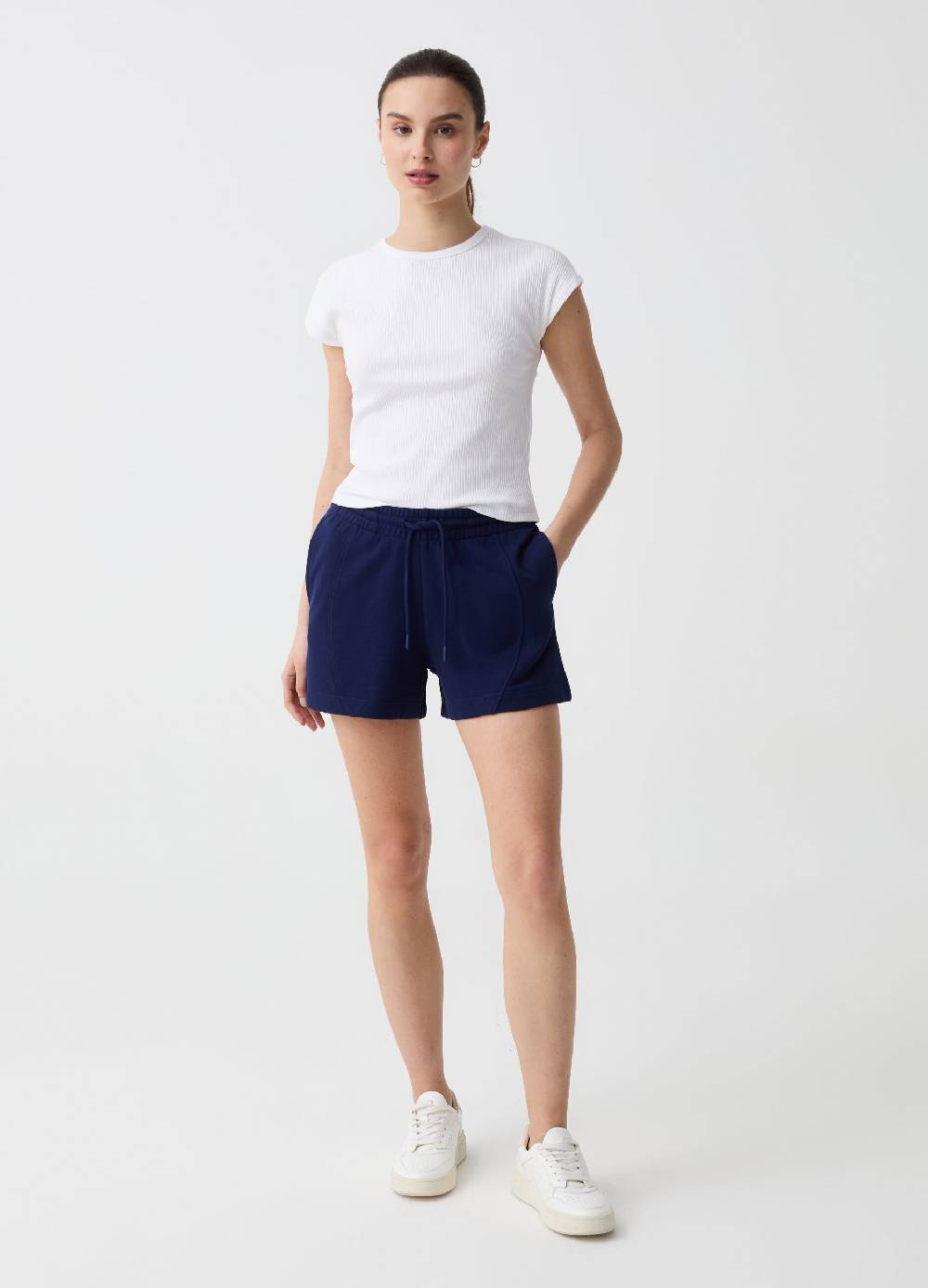 Ovs Shorts Essential con cuciture in rilievo In Linea