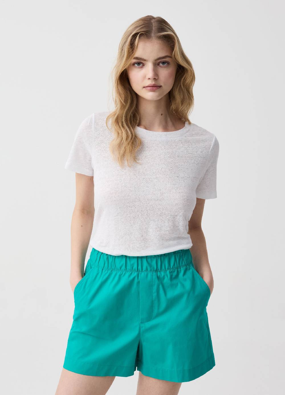 Ovs Shorts pull on in cotone stretch Prezzo Ridotto