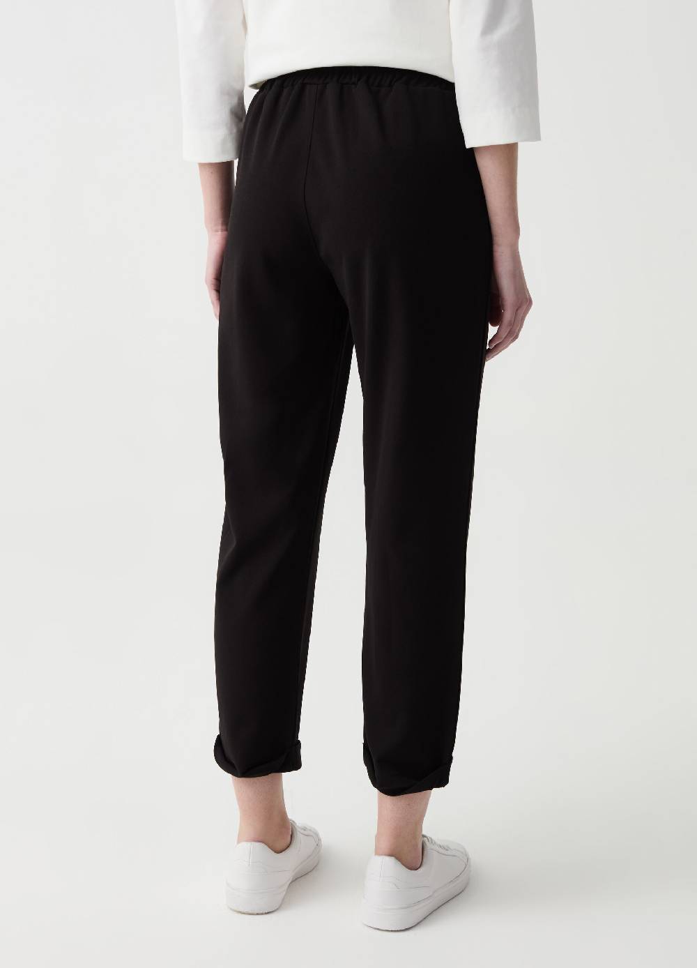 Ovs Joggers crop con pinces e risvolti Sconto