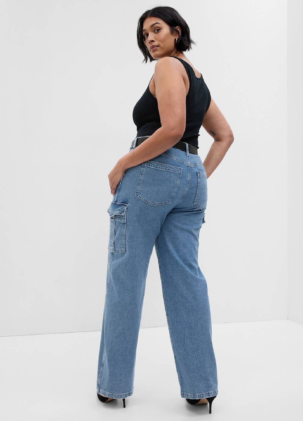 Ovs Jeans loose fit cargo vita media Vendita Calda
