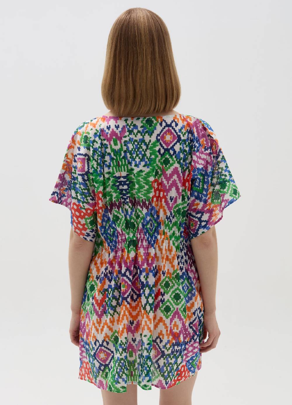 Ovs Poncho copri costume stampa ikat Vendite Flash