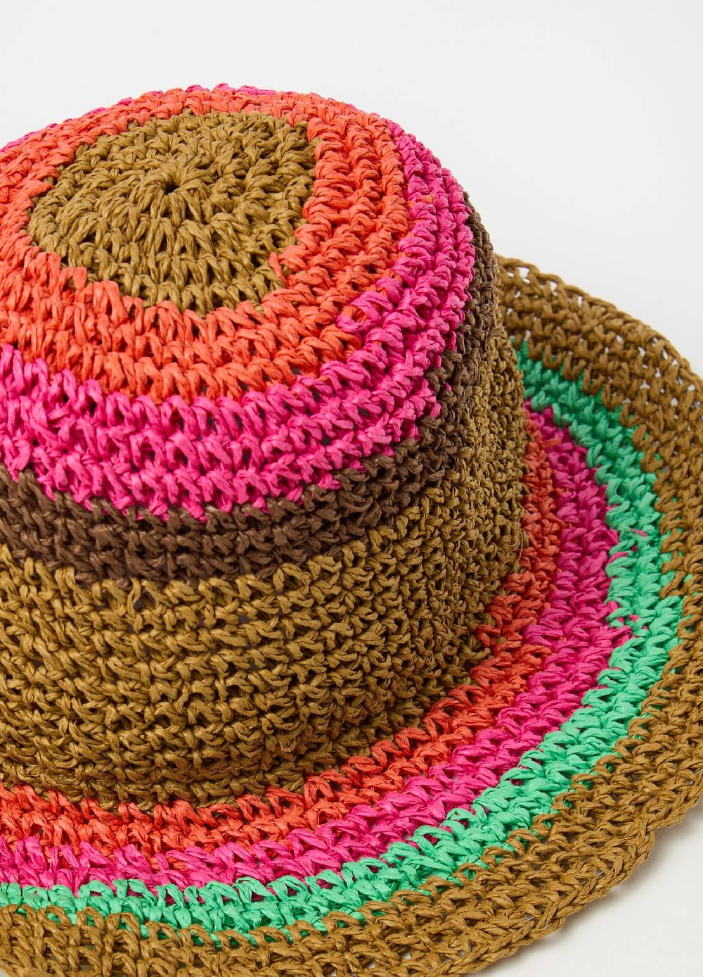 Ovs Cappello in rafia con fantasia a righe Negozio