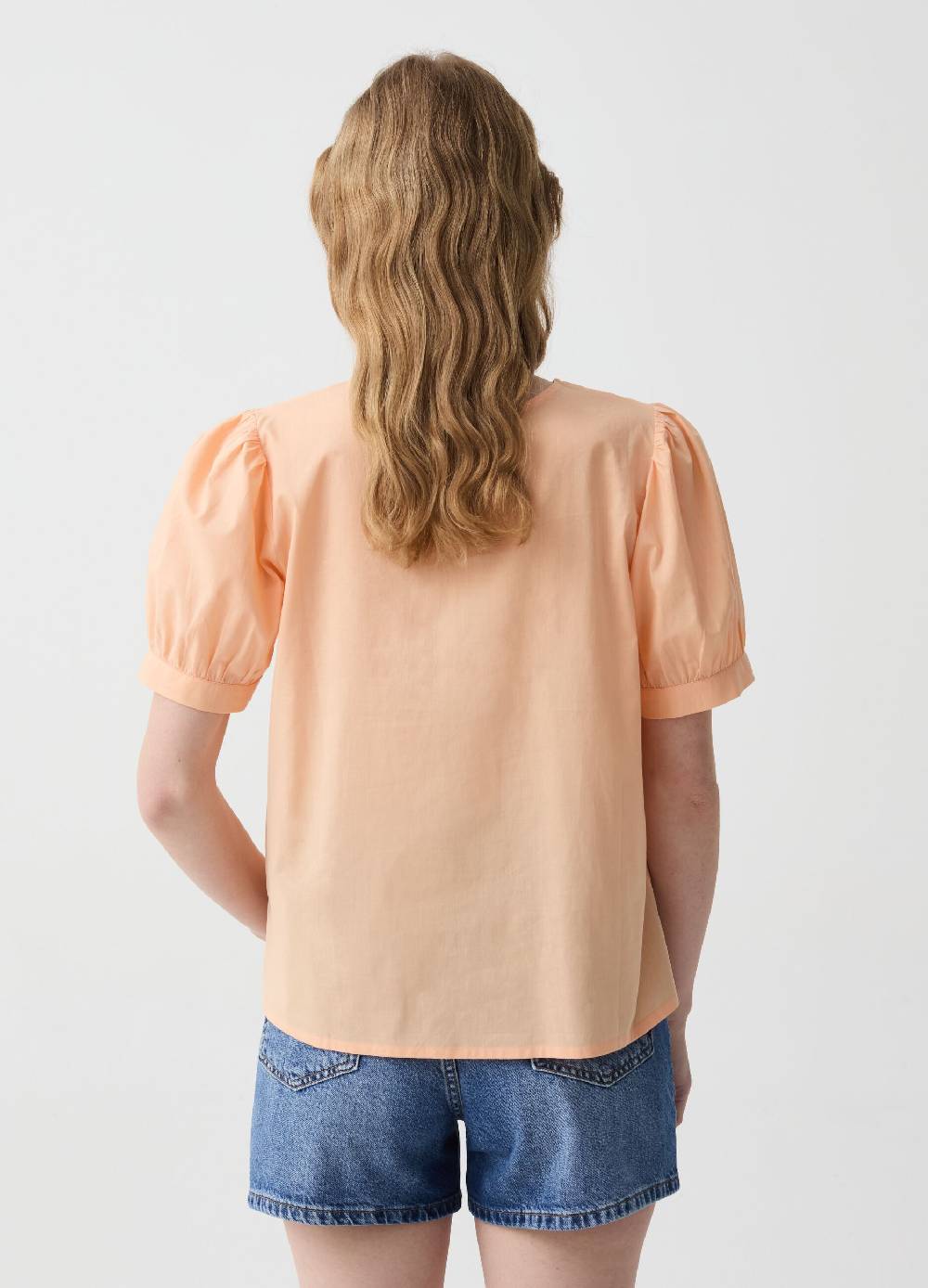 Ovs Blusa in cotone con inserto in sangallo Flash Sale
