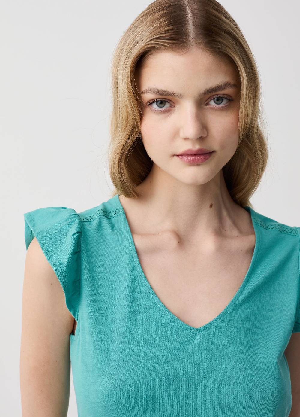 Ovs Pigiama corto con volant stampa patchwork Shopping online