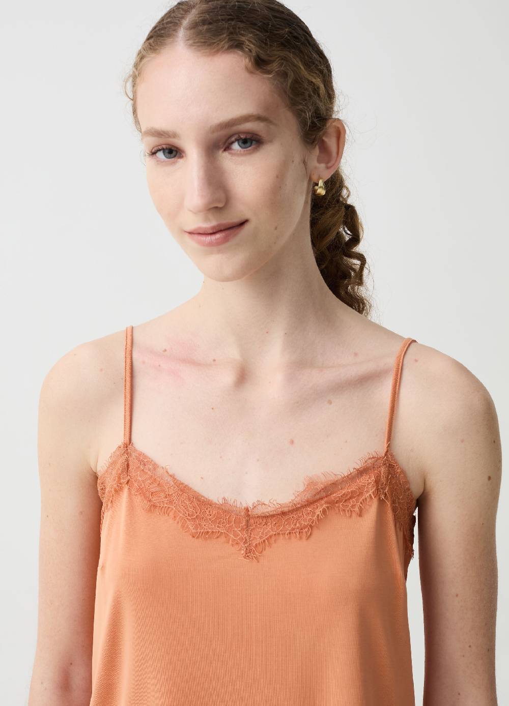 Ovs Tank top con inserto in pizzo Offerta esclusiva