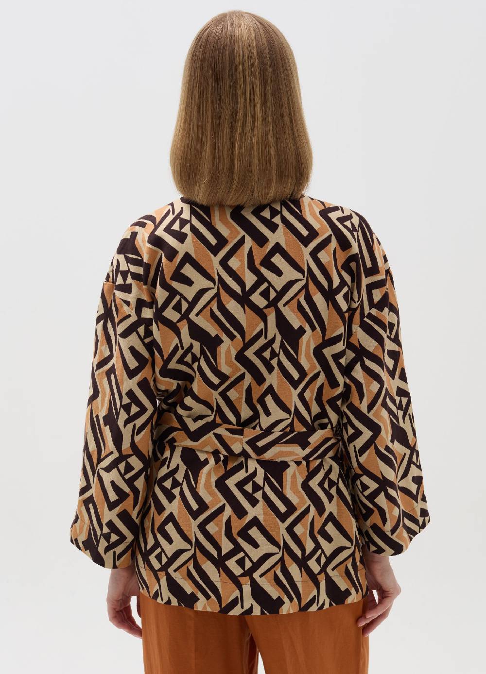 Ovs Blazer stampato con cintura Cyber Monday