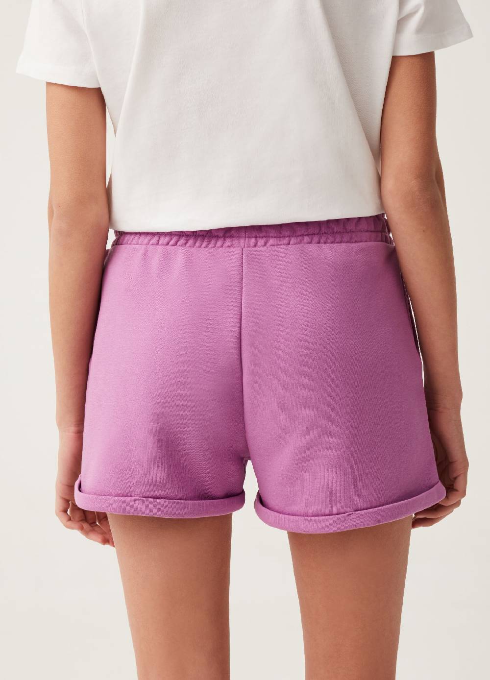 Ovs Shorts Fitness in French Terry con risvolti Offerta Giorno del Papà