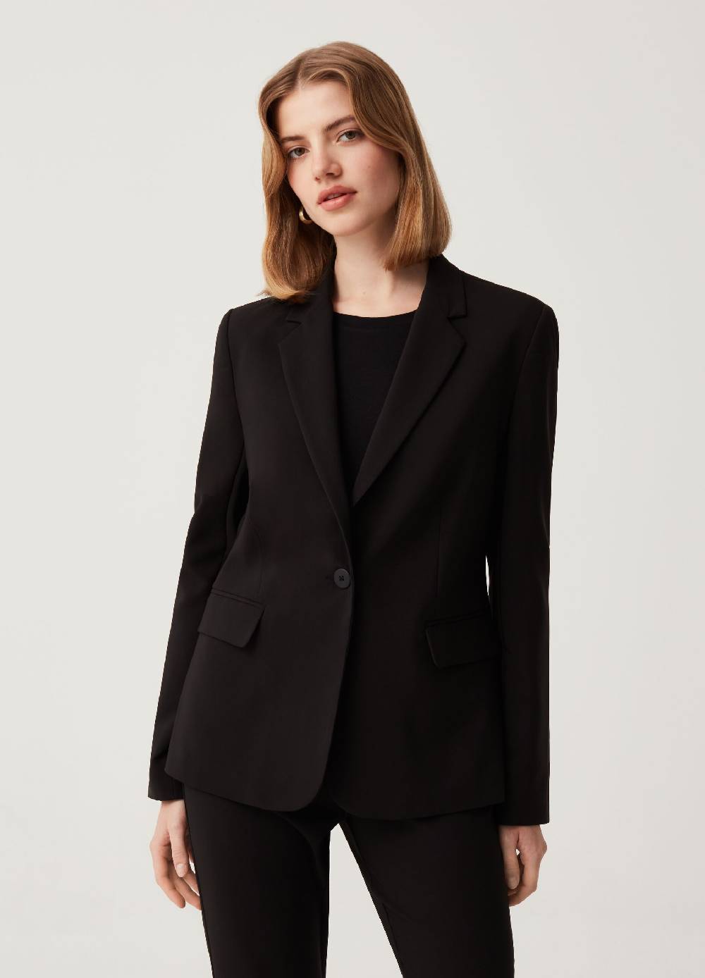Ovs Blazer slim fit tinta unita Smaltimento dello stoccaggio