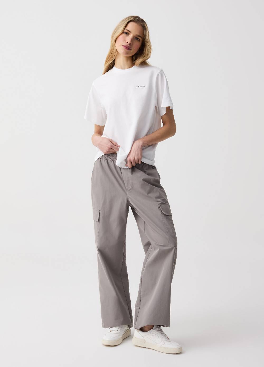 Ovs Pantalone cargo in popeline Offerte stagionali