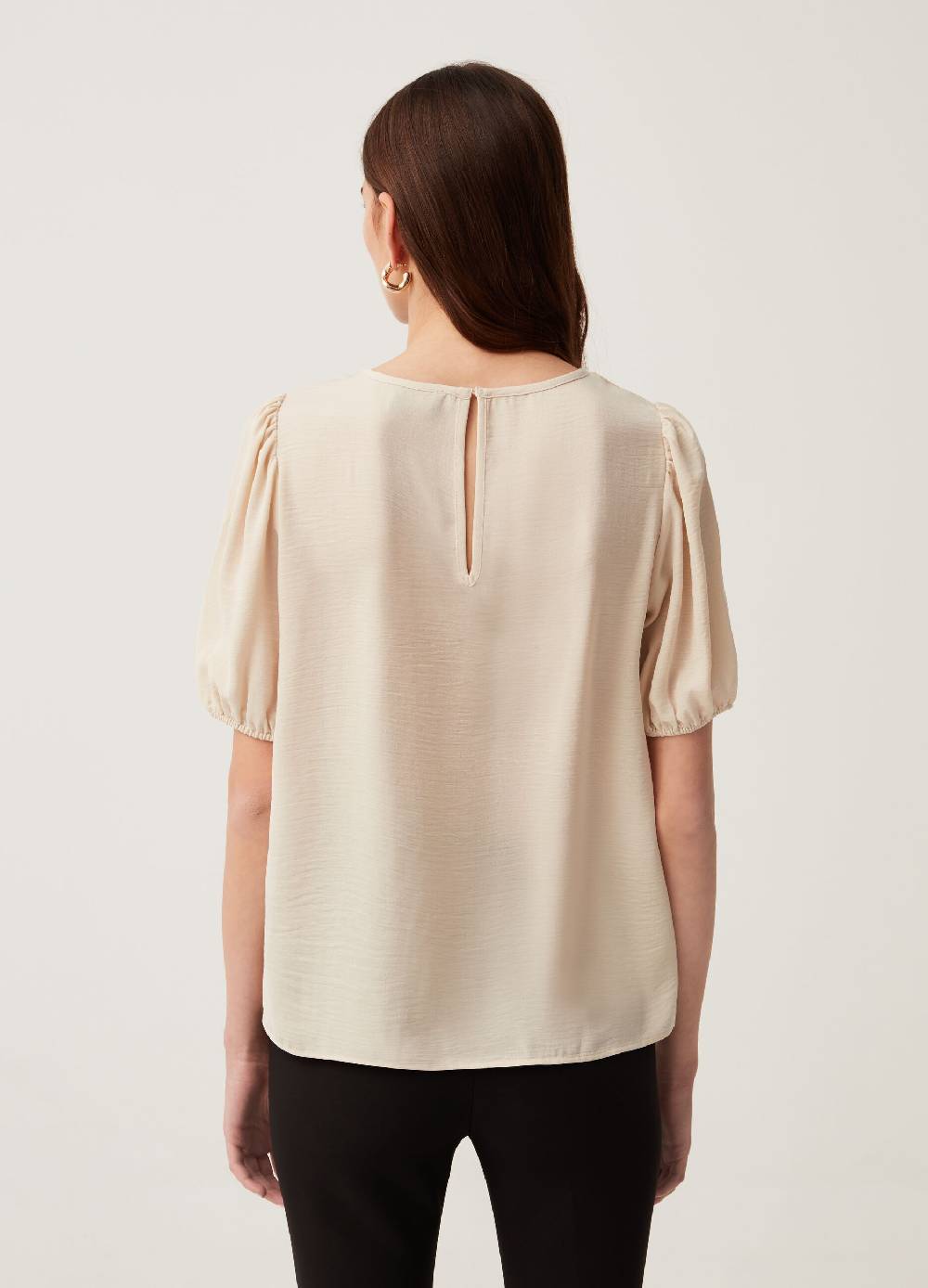 Ovs Blusa in crêpe con maniche a palloncino Offerte speciali