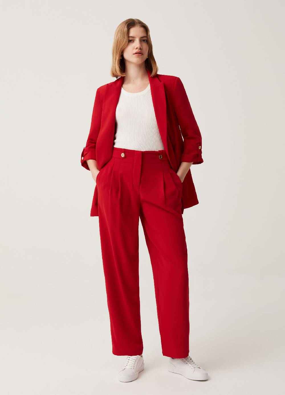 Ovs Pantalone a vita alta con pinces Enormi risparmi