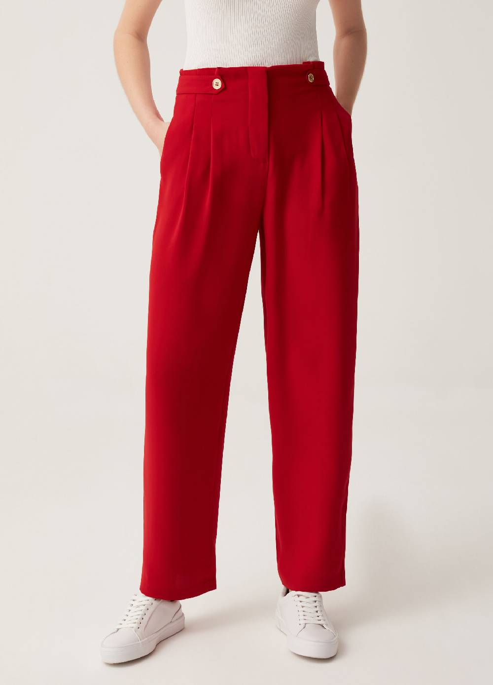 Ovs Pantalone a vita alta con pinces Enormi risparmi