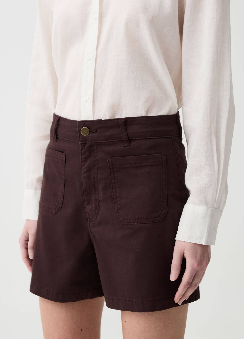 Ovs Shorts in cotone stretch con tasche Ultimi tre giorni