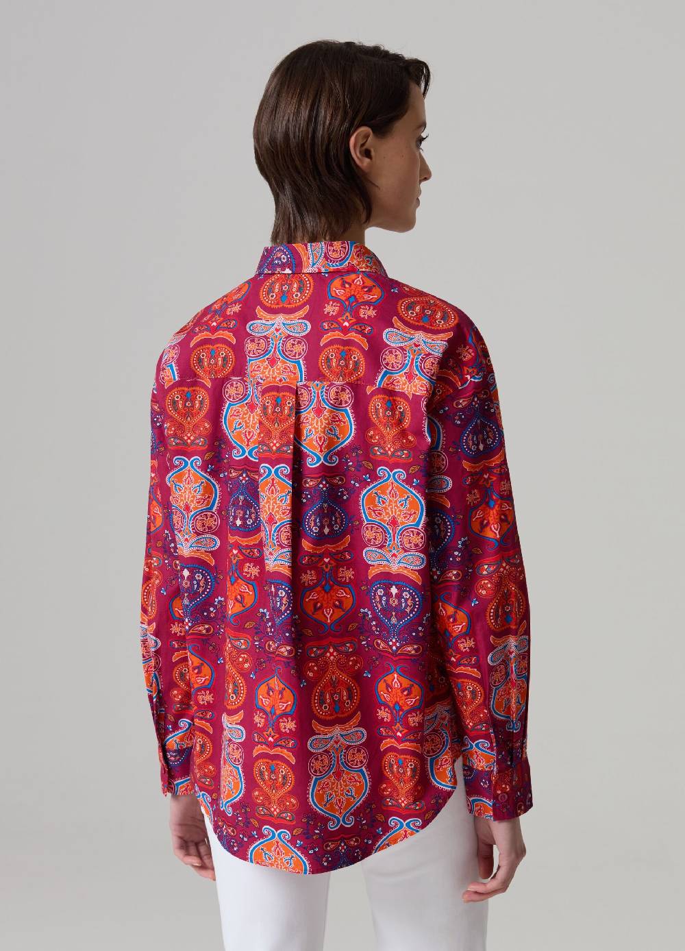 Ovs Camicia in cotone con stampa folk Discount Store per i nuovi prodotti