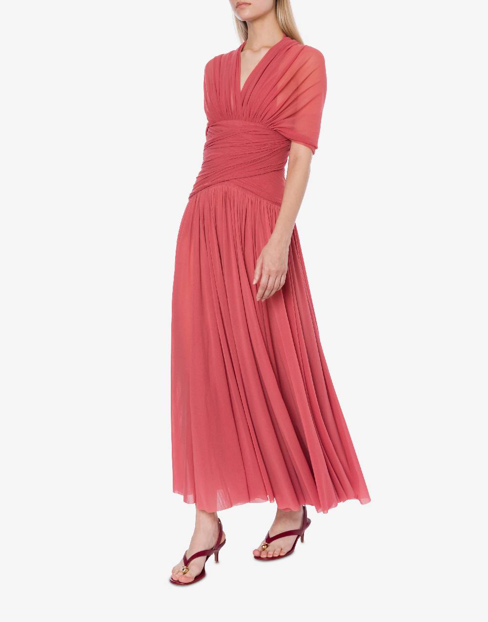 Philosophy Di Lorenzo Serafini Abito in tulle stretch con allacciatura a fiocco Novità