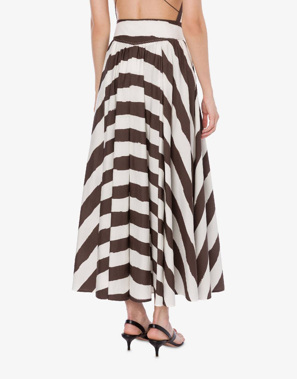 Philosophy Di Lorenzo Serafini Gonna lunga a righe in cotone stretch Italia