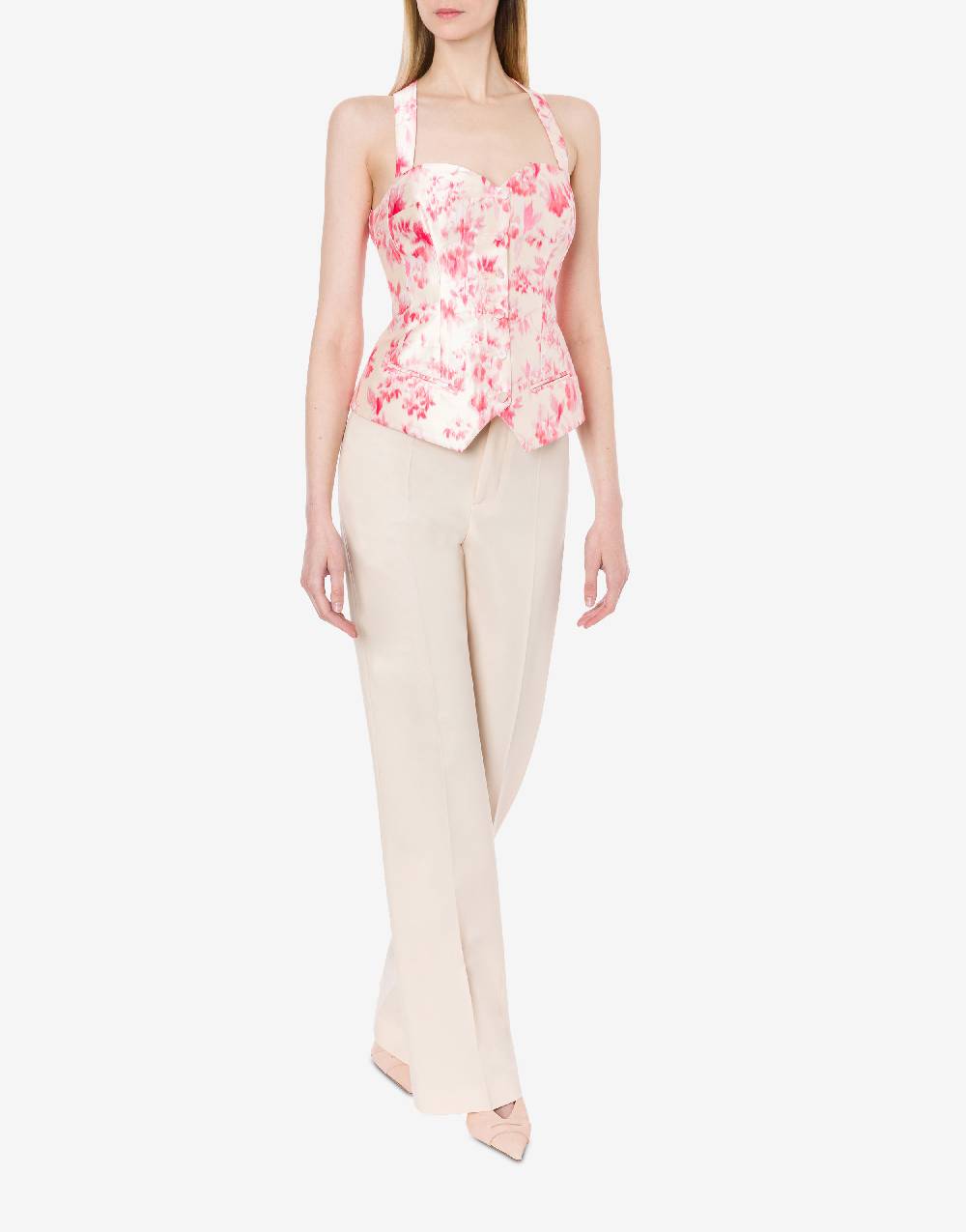Philosophy Di Lorenzo Serafini Top in radzmir con stampa fiori In Vendita