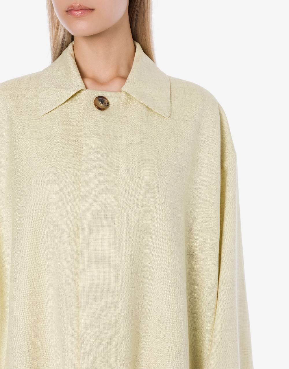 Philosophy Di Lorenzo Serafini Cappotto leggero in tela di misto lino Negozi Online