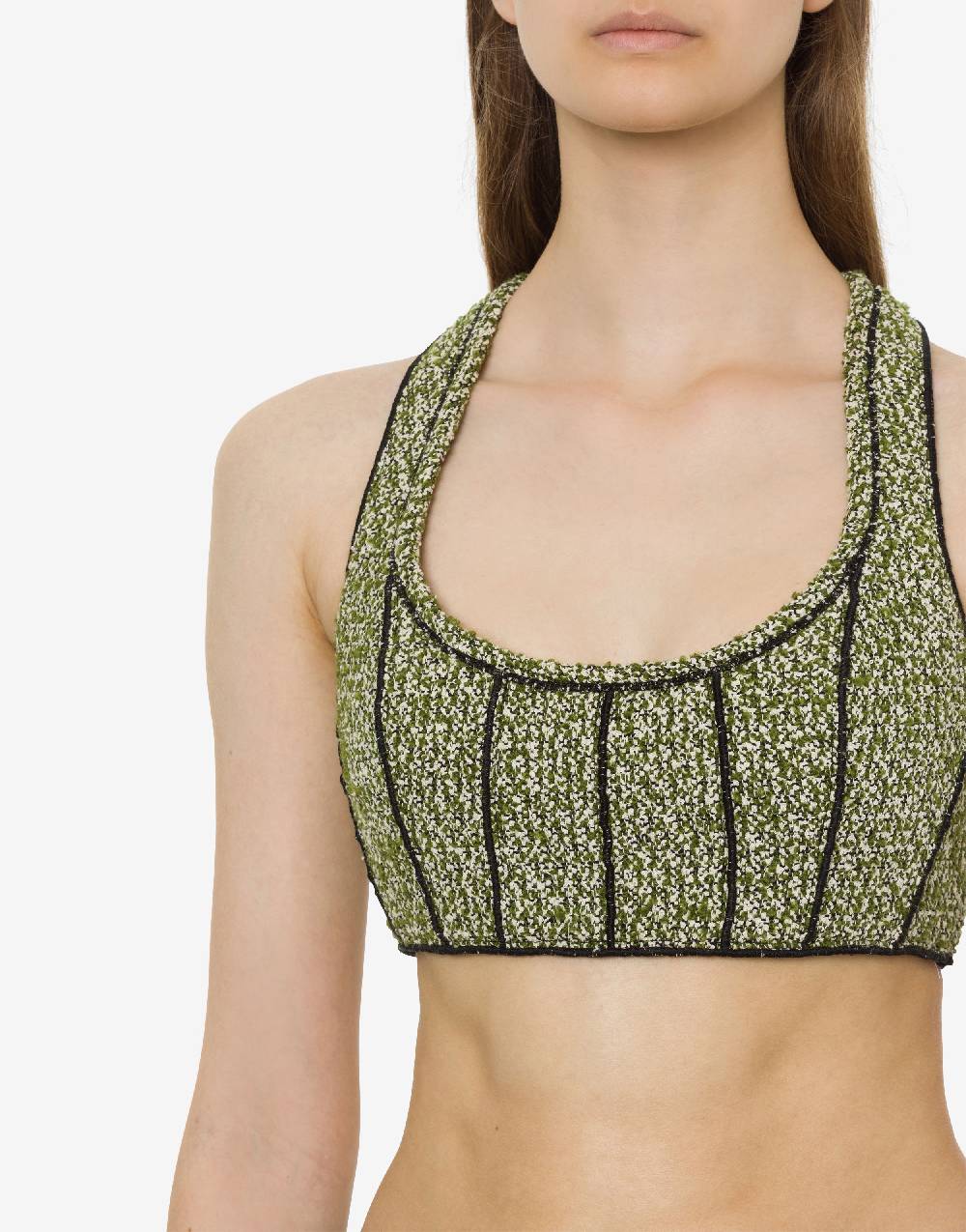 Philosophy Di Lorenzo Serafini Micro top in stuoia bouclé Novità